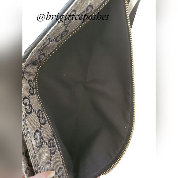 GUCCI Black/Gray Monogram Crystal Gg Unisex Belt Bag Fanny Pack - Picture 11 of 17